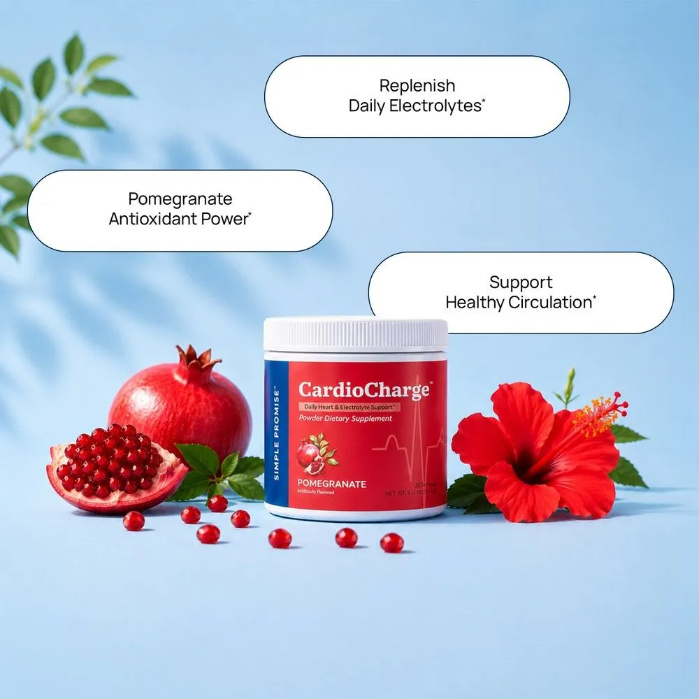 CardioCharge™ heart health, circulation and electrolyte support formula